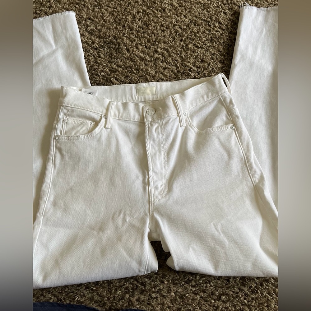 MOTHER Insider Crop Step Fray Jeans